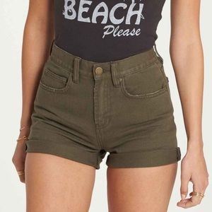 Billabong Denim Olive Shorts